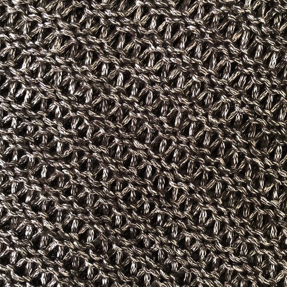 Metallic macrame knit sweater mini dress - Picture 5 of 5